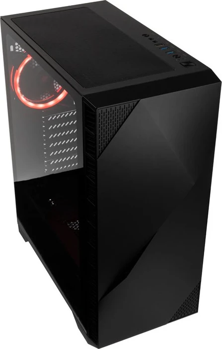 Zalman Z3 Iceberg_Black, schwarz, Glasfenster