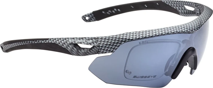 Swiss Eye Nighthawk Sports carbon matt-black/smoke fm-orange-clear