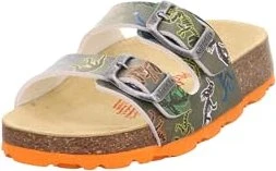 Superfit Fussbettpantoffel grün/mehrfarbig (Junior)