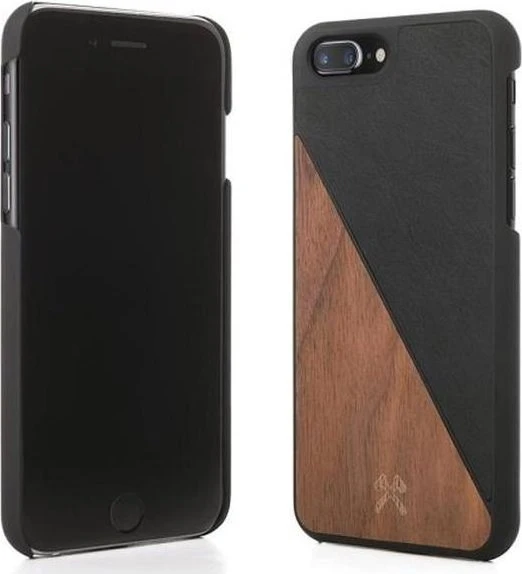 Woodcessories EcoSplit Walnuss für Apple iPhone 7 Plus/8 Plus schwarz
