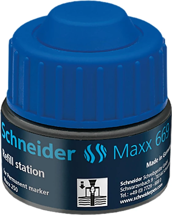 Schneider Maxx 669 Tintenflasche blau, 30ml (166903)