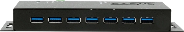 Exsys Industrial Wallmount USB-Hub, 7x USB-A 3.0, USB-B 3.0 [Buchse]