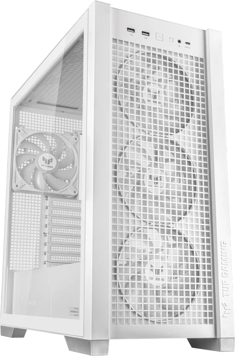 ASUS TUF Gaming GT302 ARGB, weiß, Glasfenster