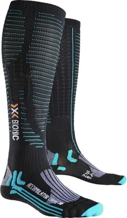 X-Bionic Trekking Effektor Long Wandersocken schwarz/grau/türkis (Damen)