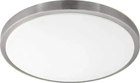 Eglo Competa 1 rund 43cm Wand-/Deckenleuchte nickel matt/weiß