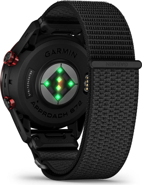 Garmin Approach S72 47mm carbon gray-red dlc titanium/black