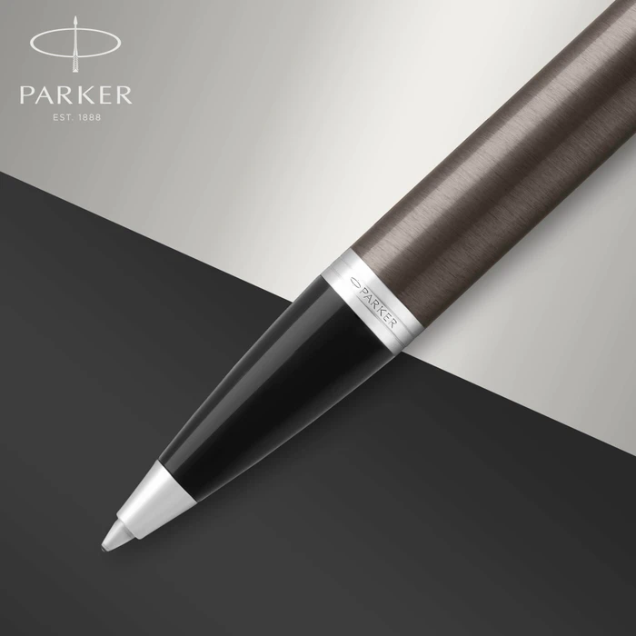 Parker IM Kugelschreiber dark espresso/chrome trim, Blister