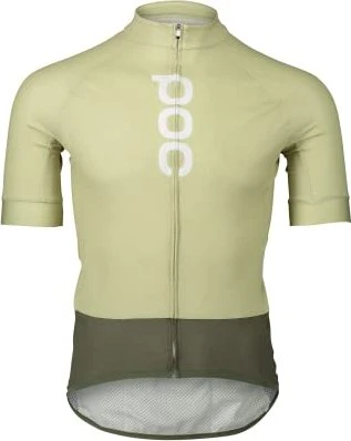 POC Essential Road Logo Trikot kurzarm prehnite green/epidote green (Herren)
