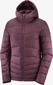 Salomon Transition Down Hoodie Funktionsjacke winetasting (Damen)