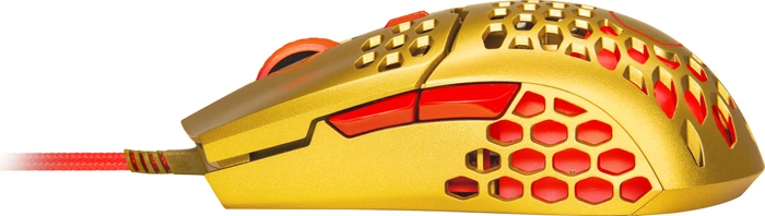 Cooler Master MasterMouse MM711 Golden Red Edition RGB Gaming Maus gold/rot, USB