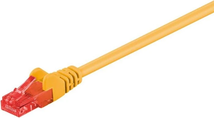 goobay Patchkabel, Cat6, U/UTP, RJ-45/RJ-45, 0.25m, gelb