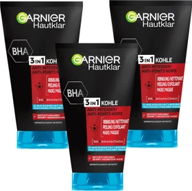 Garnier Hautklar 3in1 Anti-Mitesser Reinigung + Peeling + Maske, 150ml