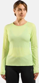 Odlo X-Alp Performance Wool 115 Laufshirt langarm shadow lime melange (Damen)