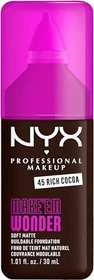 NYX Make 'EM Wonder Soft Matte Foundation 45 rich cocoa, 30ml