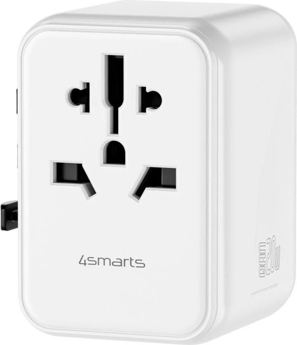4smarts Weltreiseadapter Nomad 20W weiß