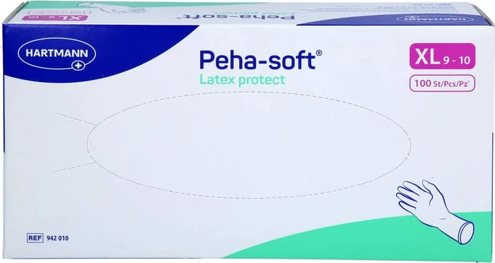 Hartmann Peha-soft Latex protect Einweghandschuhe XL, 100 Stück