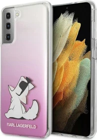 Karl Lagerfeld Hard Case Choupette Fun für Samsung Galaxy S21+ rosa