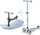 Micro Mini Micro Deluxe Rock & Go LED Kickboard ocean slate (MMD388)