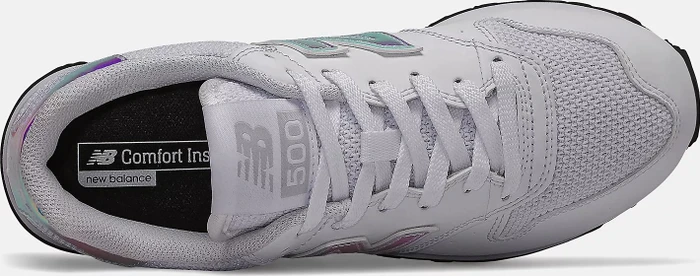 New Balance 500 Classic white/black/rainbow (Damen)