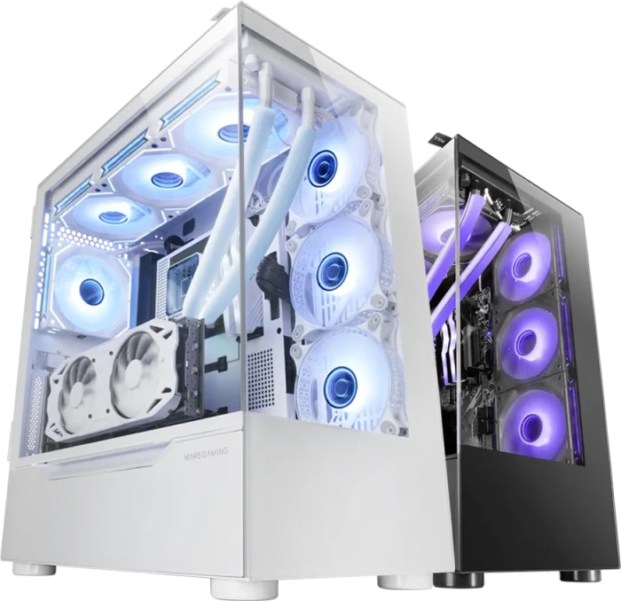 Mars Gaming MC-ULT White, Glasfenster