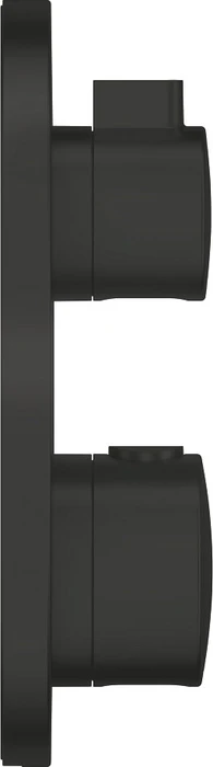 Grohe Thermostat-Brausebatterie mit integrierter 2-Wege-Umstellung schwarz matt