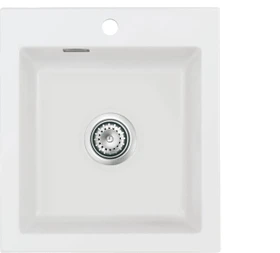 systemceram Mera 46 Einbau Becken mittig satin