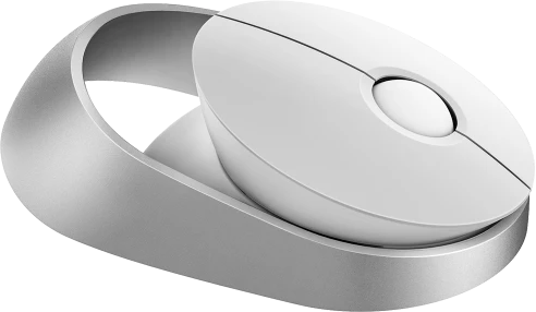 Rapoo Ralemo Air 1 Multi-mode Wireless Charging Mouse weiß/silber, USB/Bluetooth