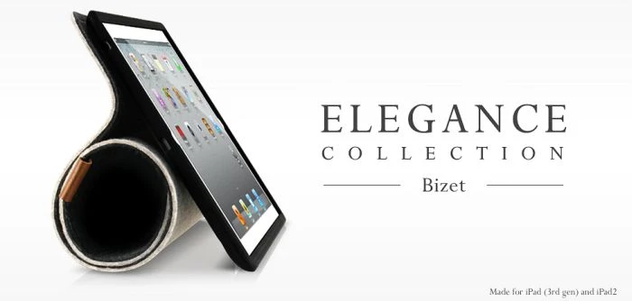 Cooler Master Elegance Collection Bizet Folio für Apple iPad 2/3/4 beige