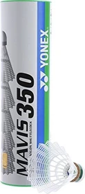 Yonex Nylon Mavis 350 Badmintonbälle weiß, 6 Stück