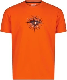 CMP Pique Adventure Print Funktionsshirt kurzarm orange (Herren)