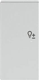 Busch-Jaeger Wippe 2-fach mit Symbol "Dimmer", alusilber