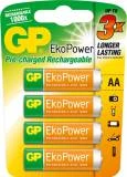 GP Batteries EkoPower Mignon AA NiMH 1050mAh, 4er-Pack