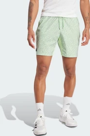 adidas Tennis Heat.RDY Pro Printed Ergo 7-Inch Tennis Hose kurz semi green spark/silver green (Herren)