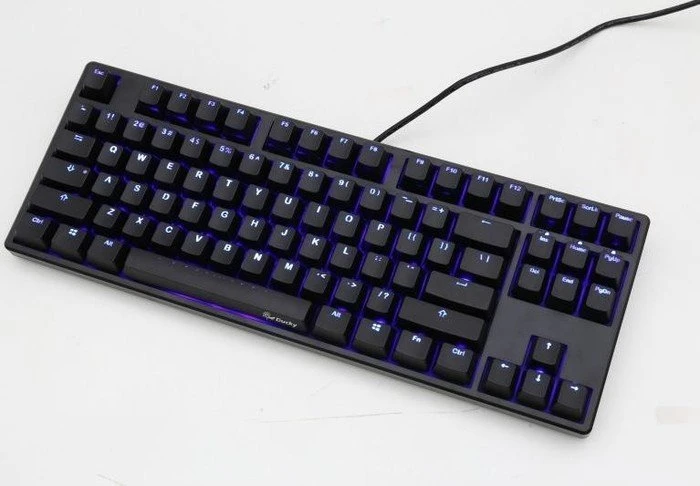 Ducky One TKL, LEDs blau, MX BROWN, USB, UK