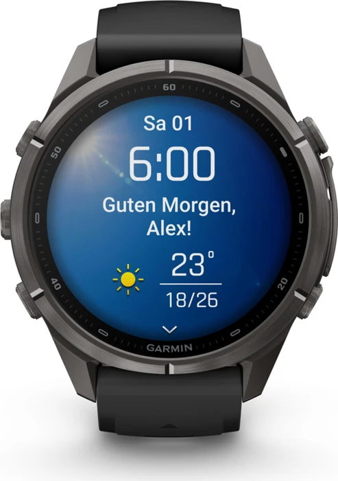 Garmin Fenix 9 Pro 43mm carbon grey dlc titanium/black-pebble grey