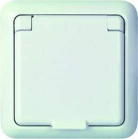 Schrack FASHION IP44 Steckdose IP44 komplett, reinweiß