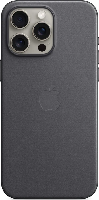 Apple Feingewebe Case mit MagSafe für iPhone 15 Pro Max schwarz