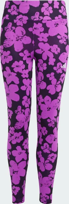 adidas Train Essentials Seasonal Printed High Waisted Hose 7/8 aurora black/purple burst (Junior)