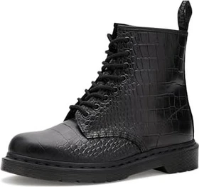 Dr. Martens 1460 Croc Emboss Leather Boots schwarz (Damen)