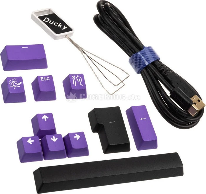 Ducky One 2 RGB PBT, LEDs RGB, schwarz, MX RGB BLACK, USB, US