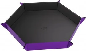 Gamegenic Magnetic Dice Tray Hexagonal schwarz/violett