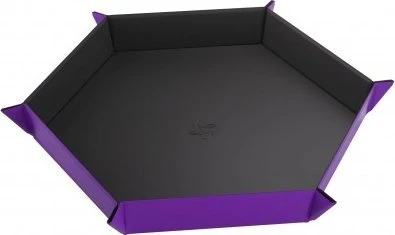 Gamegenic Magnetic Dice Tray Hexagonal schwarz/violett