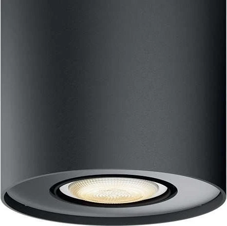 Philips Hue White Ambiance Pillar Spot 1-flammig schwarz