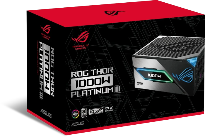 ASUS ROG Thor Platinum III, ROG-THOR-1000P3-GAMING, 1000W, ATX 3.1