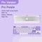 Wobkey Crush 80 Reboot Pro, Purple, LEDs RGB, Kailh Cocoa, USB/Bluetooth, US Vorschaubild