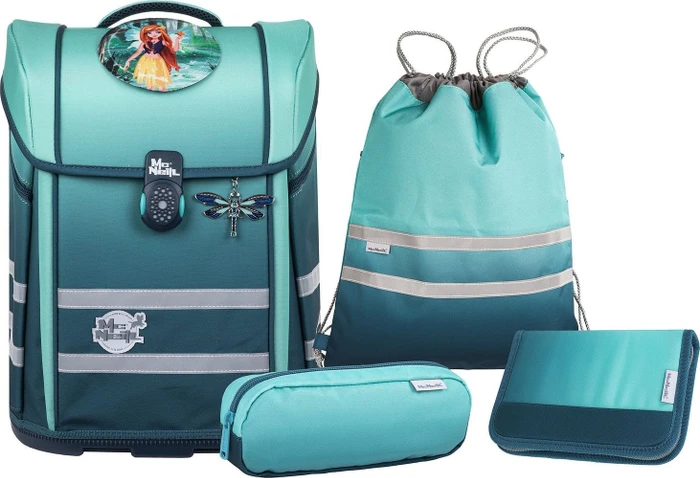 McNeill Perfecto Gradient Blue Lagoon Schultaschen-Set, 5-tlg.