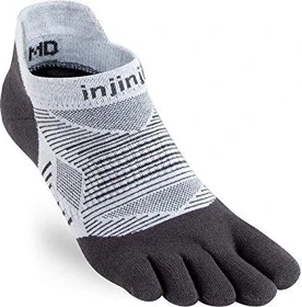 Injinji Run Lightweight No-Show Laufsocken grau