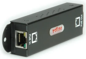 Roline / Secomp Wallmount Gigabit PoE-Extender, 2x RJ-45, 30W PoE+ (21.13.1188)