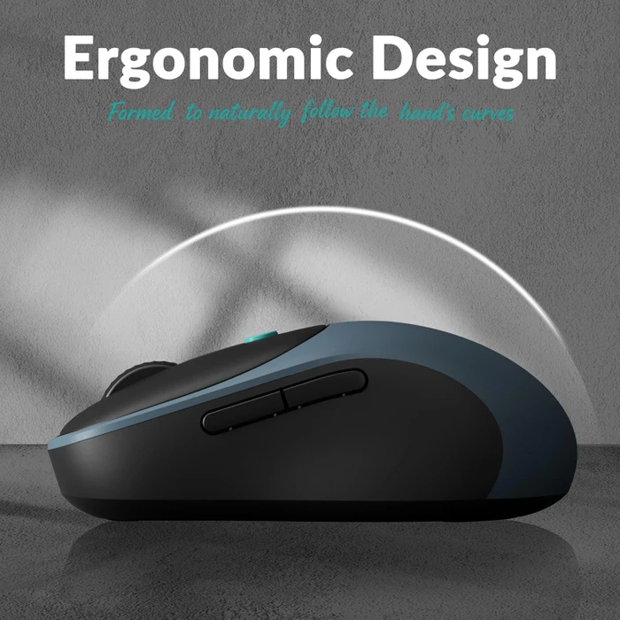 Keychron BM24 Wireless Mouse Space Gray schwarz/grau, USB/Bluetooth