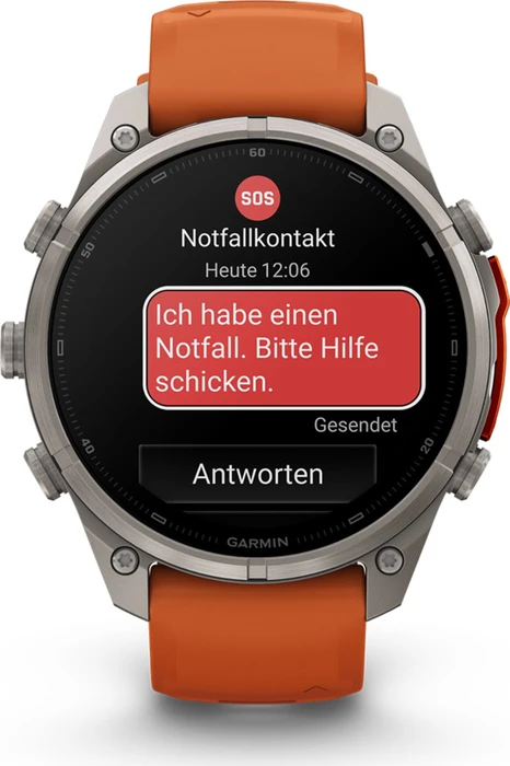 Garmin Fenix 9 Pro inReach 47mm titanium/autumn orange-spark orange